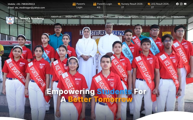 Screenshot of stamodinagar.com