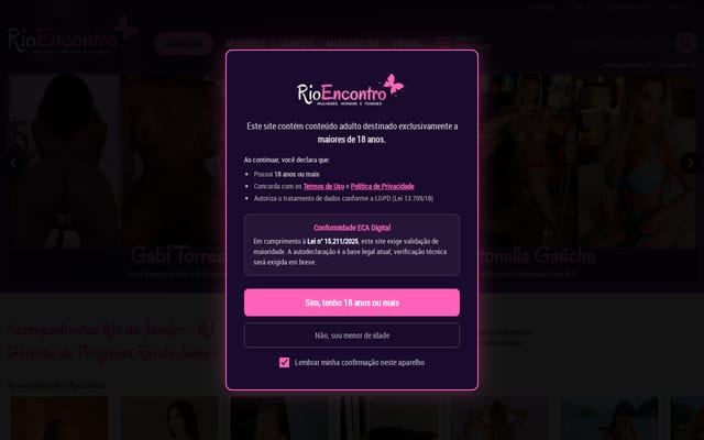 Screenshot of rioencontro.com.br