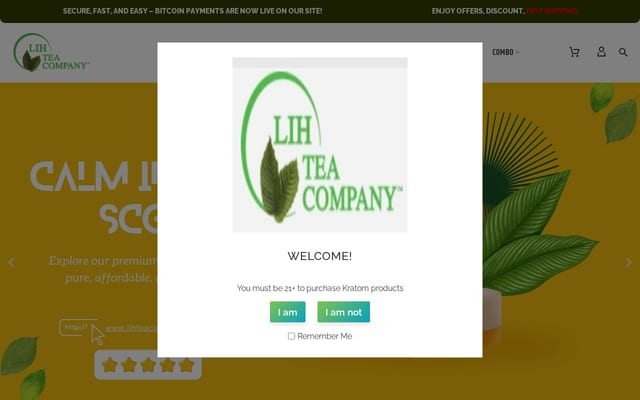 Screenshot of lihteacompany.com