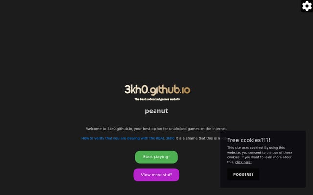 Screenshot of 3kh0isgood.github.io