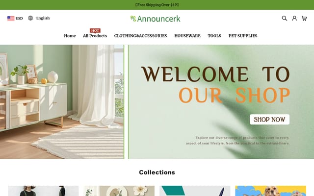 Screenshot of announcerk.com