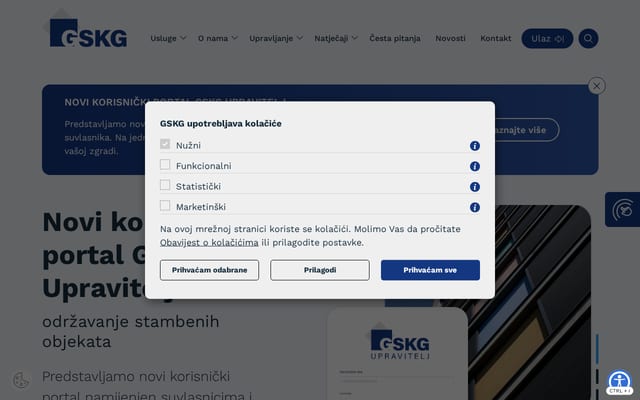 Screenshot of gskg.hr