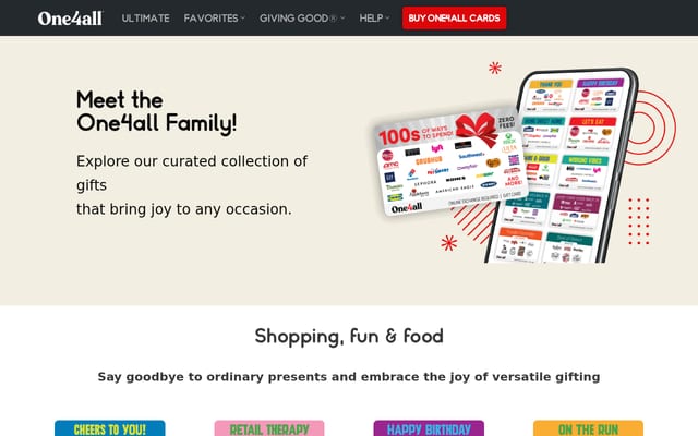 Screenshot of happycards.com