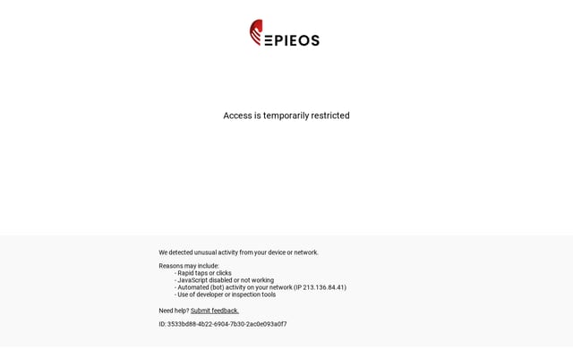 Screenshot of epieos.com