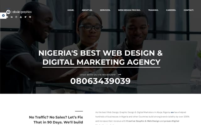 Screenshot of abulegraphics.com