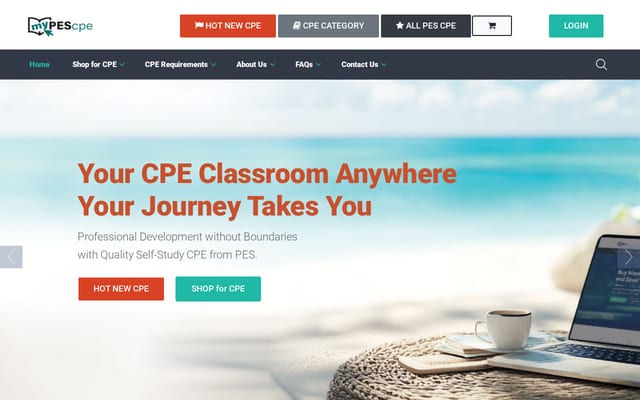 Screenshot of mypescpe.com