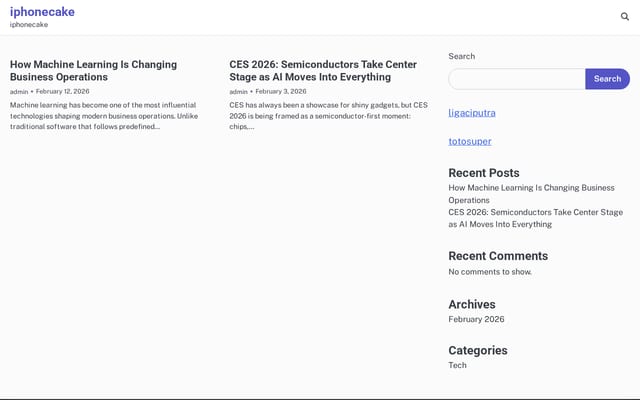 Screenshot of iphonecake.com