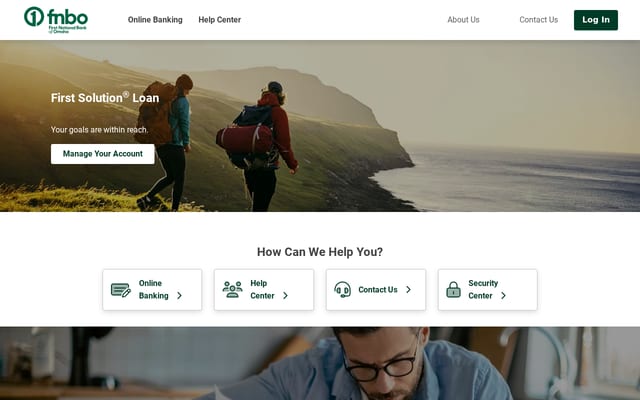 Screenshot of fnbolending.com