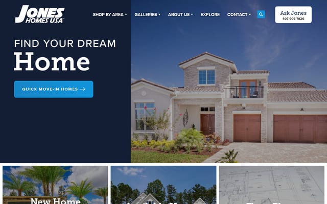 Screenshot of joneshomesusa.com