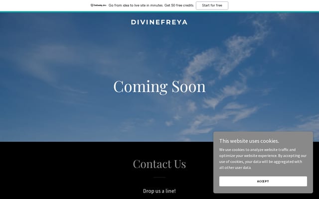 Screenshot of divinefreya.com