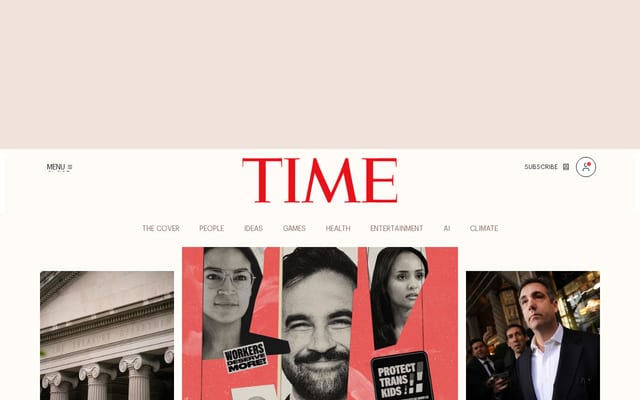Screenshot of time.com