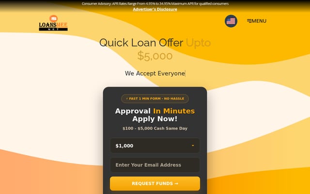 Screenshot of loansmee.net