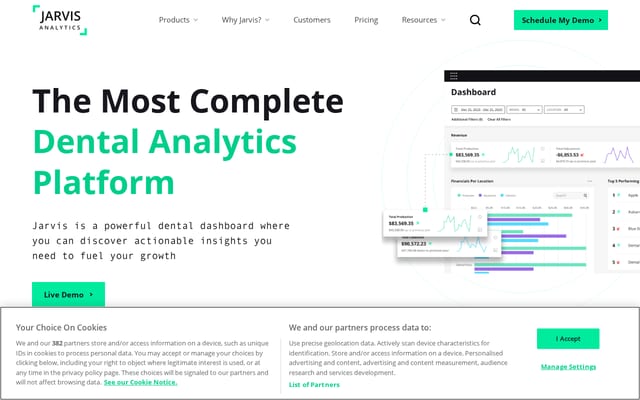 Screenshot of jarvisanalytics.com