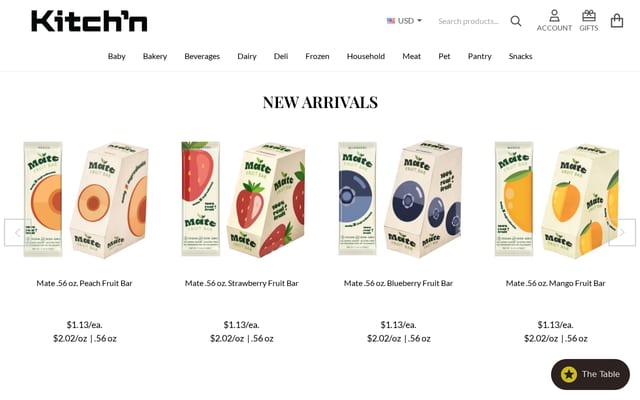 Screenshot of kitchn.shop