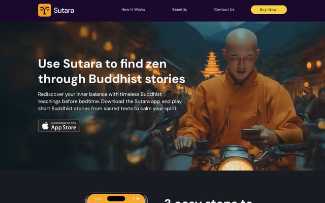 Screenshot of sutara.app