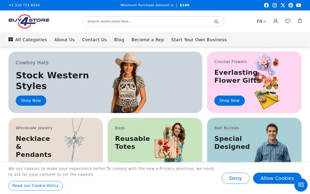 Screenshot of buy4store.com