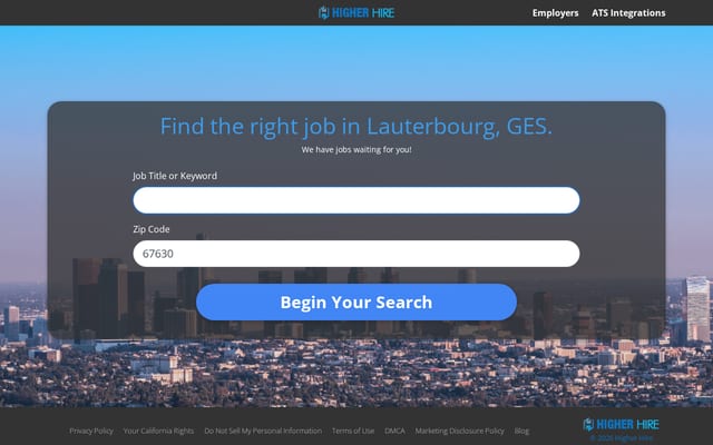 Screenshot of higher-hire.com