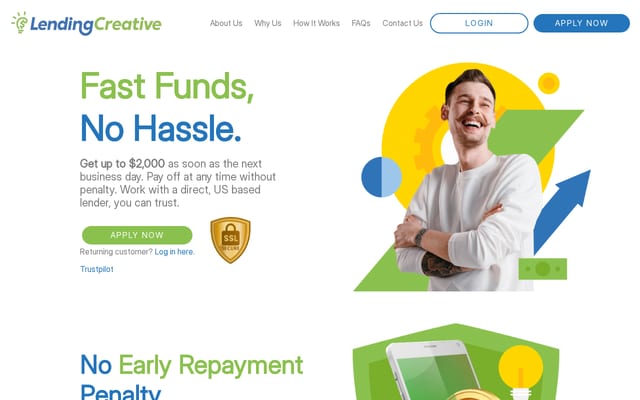 Screenshot of lendingcreative.com