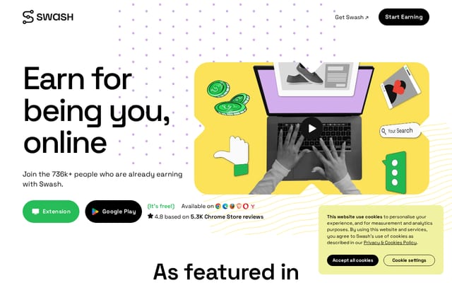 Screenshot of swashapp.io