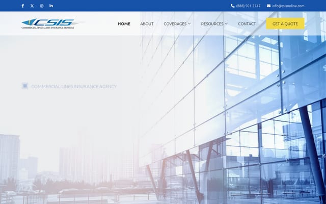 Screenshot of csisonline.com