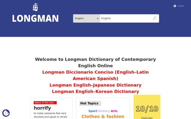 Screenshot of ldoceonline.com