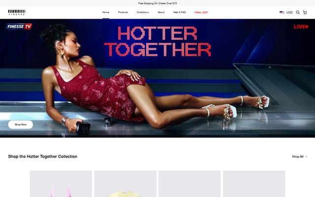 Screenshot of finesse.us