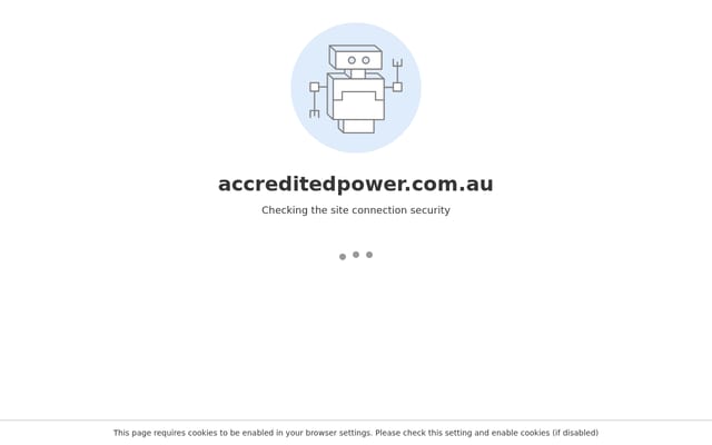 Screenshot of accreditedpower.com.au