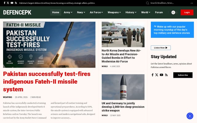 Screenshot of defencepk.com