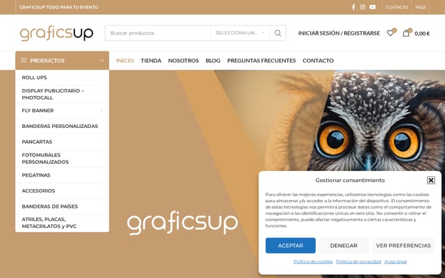 Screenshot of graficsup.com
