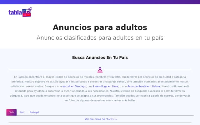 Screenshot of tablago.com