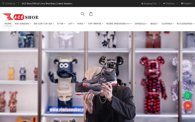 Screenshot of aceshoeru.com