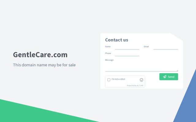 Screenshot of gentlecare.com