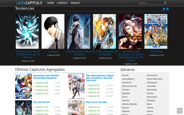 Screenshot of leercapitulo.co