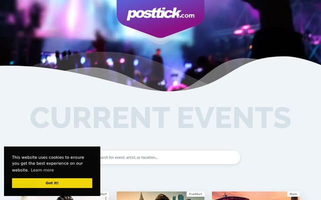 Screenshot of posttick.com