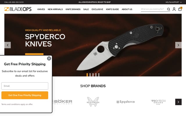 Screenshot of bladeops.com