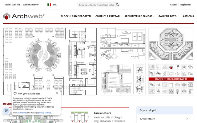 Screenshot of archweb.com