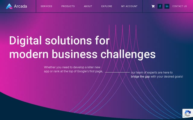 Screenshot of arcadalabs.com