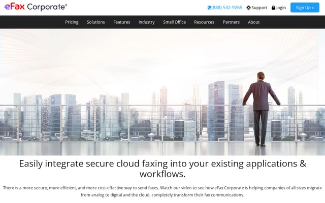 Screenshot of efaxcorporate.com