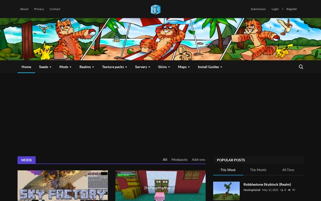 Screenshot of mcdlhub.com