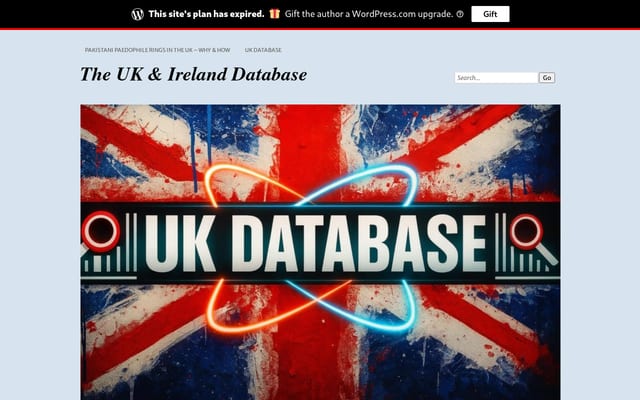 Screenshot of uk-database.org