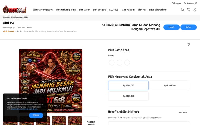 Screenshot of slot698.com