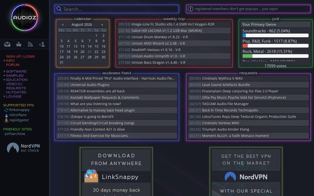 Screenshot of audioz.download