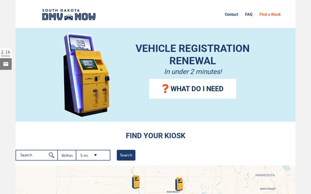 Screenshot of sddmvnowkiosk.com