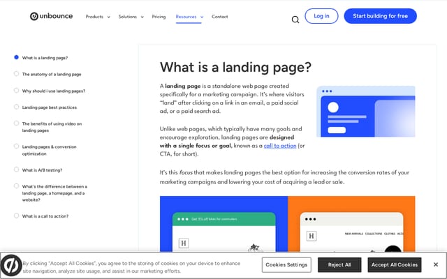 Screenshot of thelandingpagecourse.com
