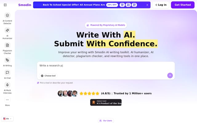 Screenshot of smodin.io
