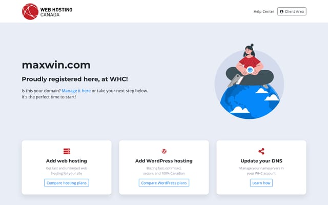 Screenshot of maxwin.com