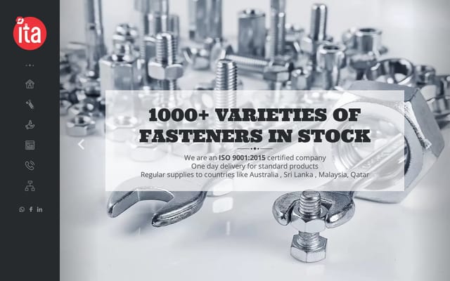 Screenshot of itafasteners.com