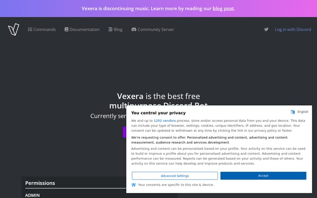 Screenshot of vexera.io