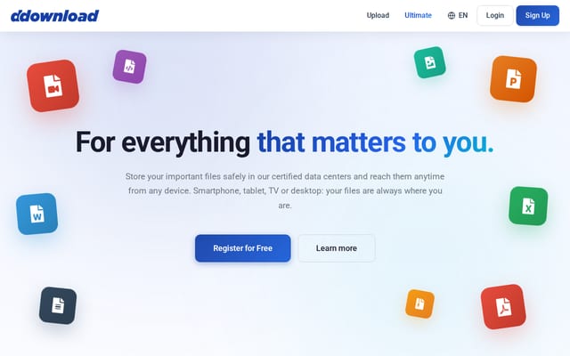 Screenshot of ddownload.com