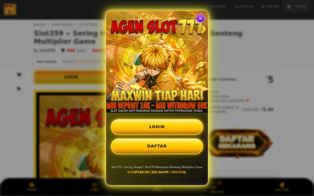 Screenshot of slot359.com